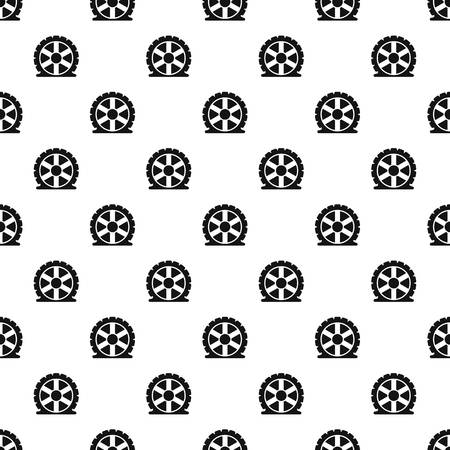 Auto tire pattern seamless vectorのイラスト素材