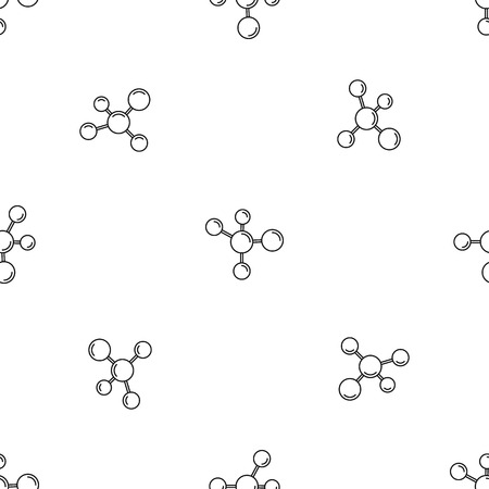 Chemistry molecule pattern seamless vector repeat geometric for any web designのイラスト素材