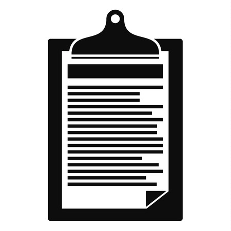 Check paper tax icon, simple styleの写真素材