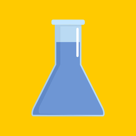 Grey flask icon, flat styleの写真素材