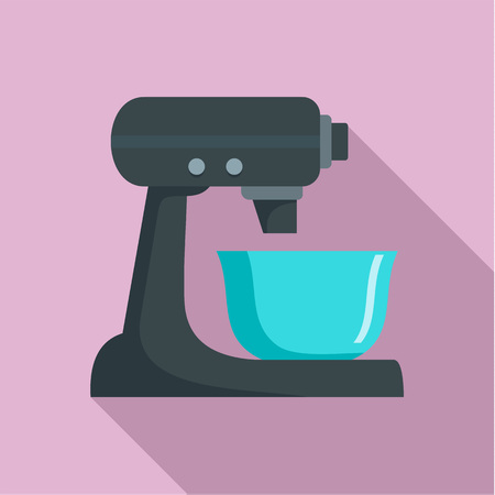 Machine mixer icon, flat styleの写真素材