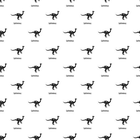 Gallimimus pattern seamless vectorのイラスト素材