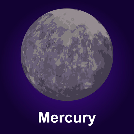Mercury icon. Isometric of mercury vector icon for web designのイラスト素材