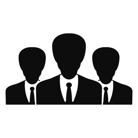 Political group icon. Simple illustration of political group icon for web design isolated on white backgroundの写真素材