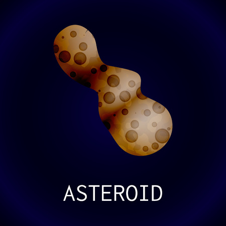Asteroid icon, cartoon styleのイラスト素材