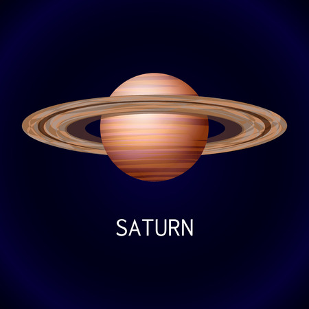 Saturn planet icon, cartoon styleのイラスト素材