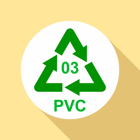 Pvc sign icon, flat styleの写真素材