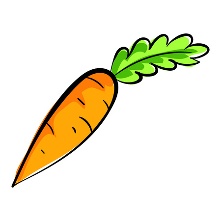 Carrot icon, cartoon styleの写真素材