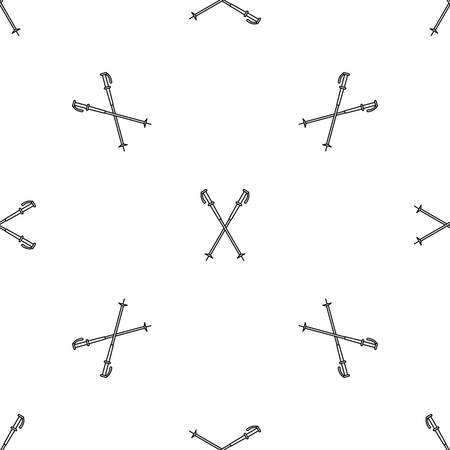 Nord walking sticks pattern seamlessの写真素材