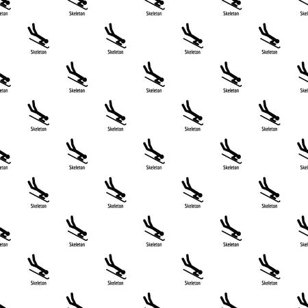 Skeleton pattern seamless vector repeat geometric for any web designのイラスト素材