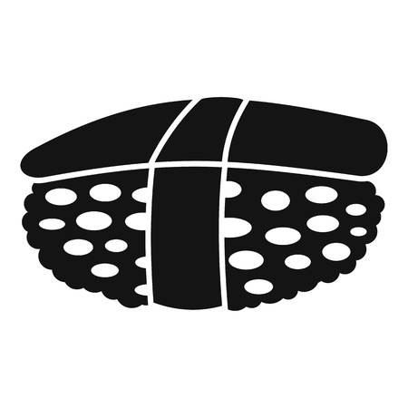 Unagi sushi icon. Simple illustration of unagi sushi vector icon for web design isolated on white backgroundのイラスト素材