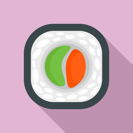 Tai sushi icon. Flat illustration of tai sushi vector icon for web designのイラスト素材