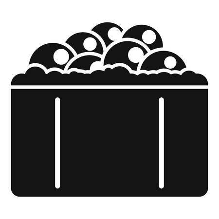 Hotate tai sushi icon, simple styleのイラスト素材