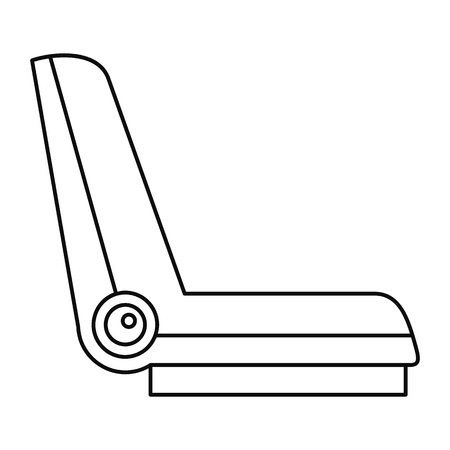 Car seat icon, outline styleのイラスト素材
