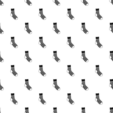 Striped sock pattern seamless vectorのイラスト素材