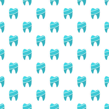 Shiny tooth pattern seamless vectorのイラスト素材