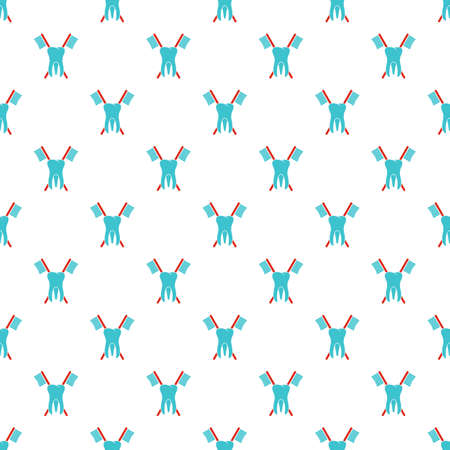 Pearl tooth pattern seamless vectorのイラスト素材