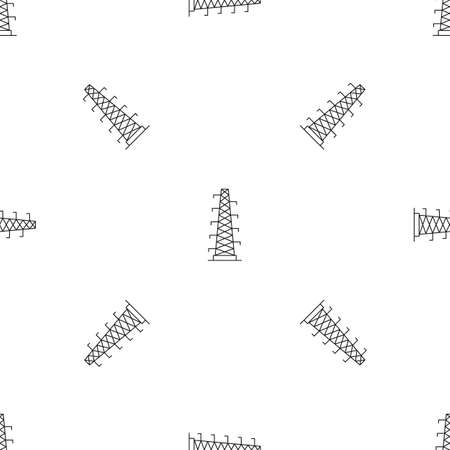 Power station pattern seamless vector repeat geometric for any web designのイラスト素材