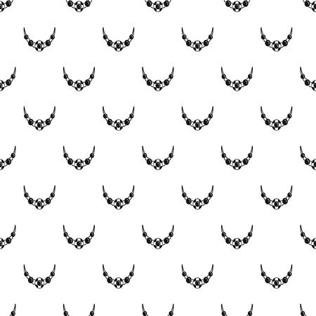 Necklace pattern seamless vectorのイラスト素材