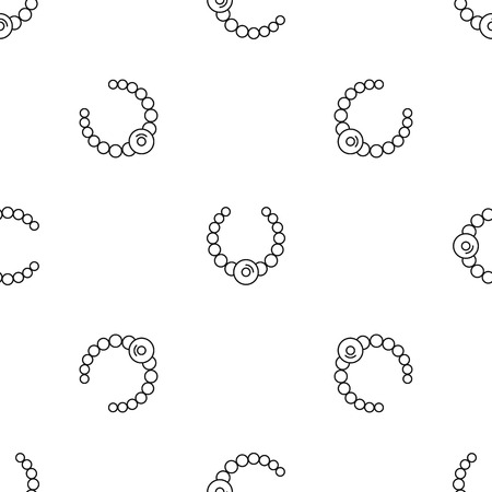 Gemstone fashion necklace pattern seamless vector repeat geometric for any web designのイラスト素材