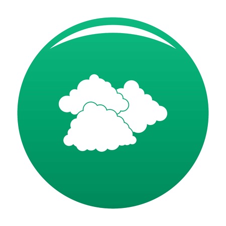 Dark cloudy icon. Simple illustration of dark cloudy vector icon for any design greenのイラスト素材