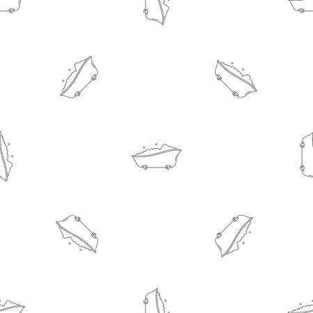 Bubblebath bathtube pattern seamless vector repeat geometric for any web designのイラスト素材
