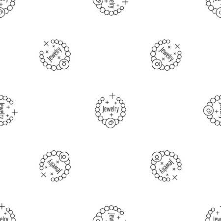 Jewelry pattern seamless vector repeat geometric for any web designのイラスト素材