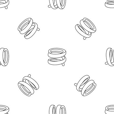 Industrial spring pattern seamless vector repeat geometric for any web designのイラスト素材