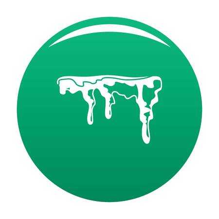 Snowdrift icon. Simple illustration of snowdrift vector icon for any design greenのイラスト素材