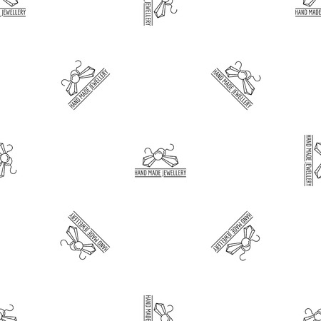 Hand made jewellery pattern seamless vector repeat geometric for any web designのイラスト素材