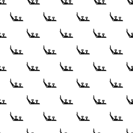 Hiking shoe equipment pattern seamless vector repeat geometric for any web designのイラスト素材