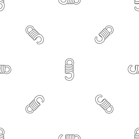 Elastic coil pattern seamless vector repeat geometric for any web designのイラスト素材