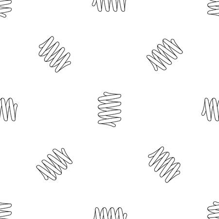 Car spring coil pattern seamless vector repeat geometric for any web designのイラスト素材