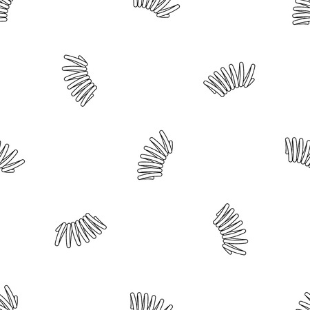 Elastic spring coil pattern seamless vector repeat geometric for any web designのイラスト素材