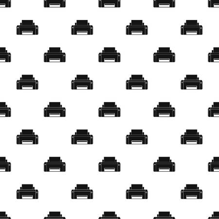Black ink printer pattern seamless vector repeat geometric for any web designのイラスト素材