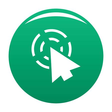 Cursor app icon. Simple illustration of cursor app vector icon for any design greenのイラスト素材