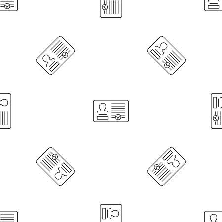 Id card pattern seamless vector repeat geometric for any web designのイラスト素材