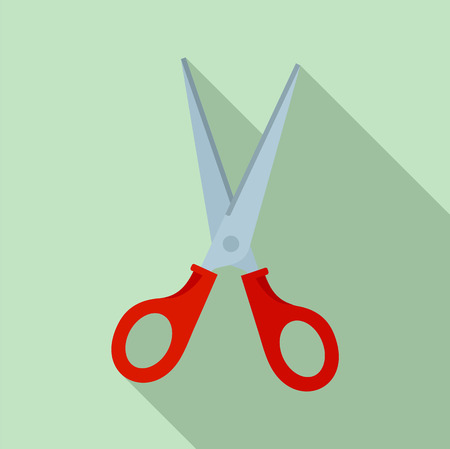 Scissors icon. Flat illustration of scissors vector icon for web designのイラスト素材