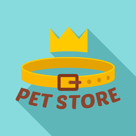 Pet store belt  flat styleのイラスト素材