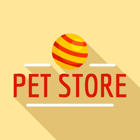 Pet toys store  flat styleのイラスト素材