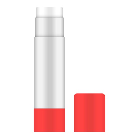 Glue stick icon. Realistic illustration of glue stick vector icon for web design isolated on white backgroundのイラスト素材