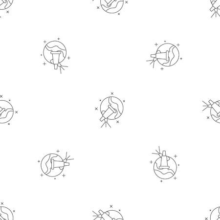 Star telescope pattern seamless vector repeat geometric for any web designのイラスト素材