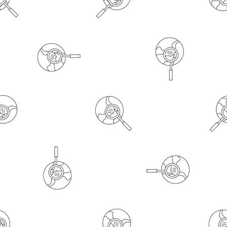 Global search pattern seamless vector repeat geometric for any web designのイラスト素材