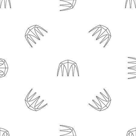 Outdoor tent pattern seamless vector repeat geometric for any web designのイラスト素材