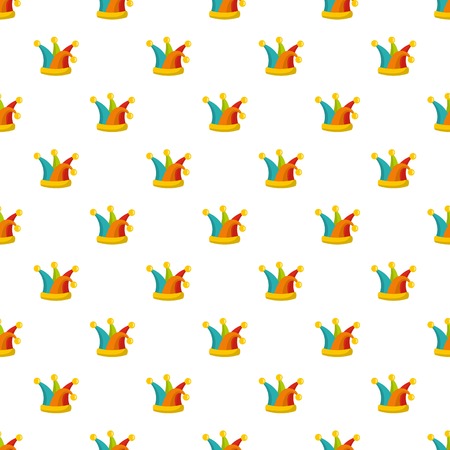 Jester cap pattern seamless vectorのイラスト素材