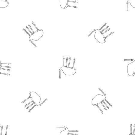 Bagpipe pattern seamless vector repeat geometric for any web designのイラスト素材