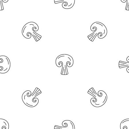 Cut mushroom icon. Outline illustration of cut mushroom vector icon for web design isolated on white backgroundのイラスト素材