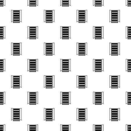 Open glass fridge pattern seamless vector repeat geometric for any web designのイラスト素材