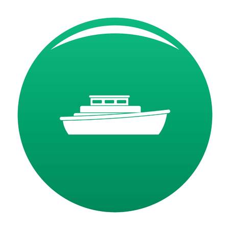 Ship design icon. Simple illustration of ship design vector icon for any design greenのイラスト素材