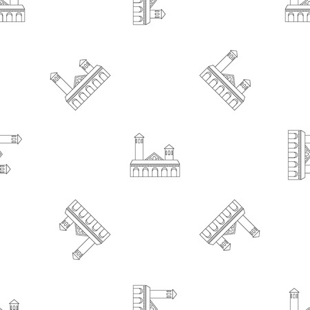 Lighthouse icon. Outline illustration of lighthouse vector icon for web design isolated on white backgroundのイラスト素材